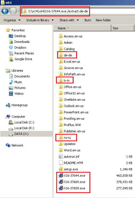 install office 2010 language pack